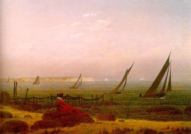 Woman on the Beach of Rugen 4, Caspar David Friedrich